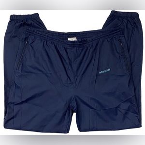 Adidas Track Pants Men’s XL Zip Ankle Logo Blue